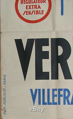 18. Vermorel. Villefranche Sur Saone. Vins / Vignes. 1 X Affiche. 79,6 X 120