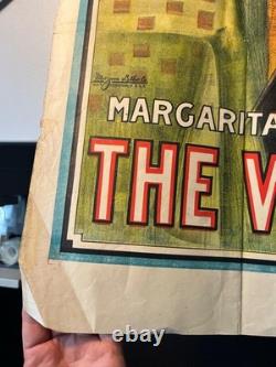 1913 affiche originale UNIVERSAL The World At Large Margarita Fischer 71x107