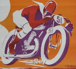 1 X Affiche Mcf Motocycle Club De France. Geo Ham. 1935. Format 30 X 41