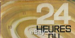 24 Heures Du Mans. 1963. 1 X Affiche. D'origine. 39 X 58,5 Cm. Etat D'usage