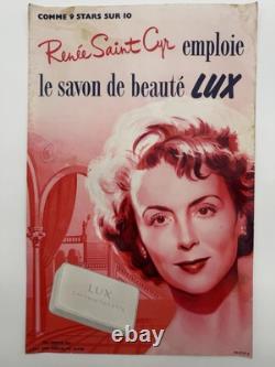 3 Affiches publicitaires. Années 1950. Savon Lux, Omo, Persil. Très bon état