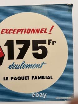 3 Affiches publicitaires. Années 1950. Savon Lux, Omo, Persil. Très bon état