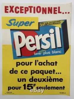 3 Affiches publicitaires. Années 1950. Savon Lux, Omo, Persil. Très bon état