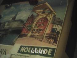 7Affiches Anciennes ORIGINALES. England Hollande. 64x100cm(3fois). 50x65cm