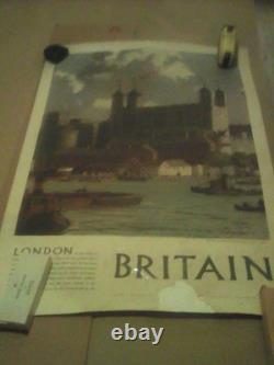 7Affiches Anciennes ORIGINALES. England Hollande. 64x100cm(3fois). 50x65cm