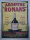 Absinthe Romans Alloncle Guichard & Cie à Romans Affiche Originale Ancienne/3a