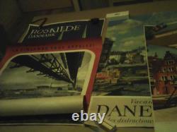 AFFICHES Anciennes-Lot de 4-Hollande Finlande et 2Danemark 62x100cm. Moyen Etat