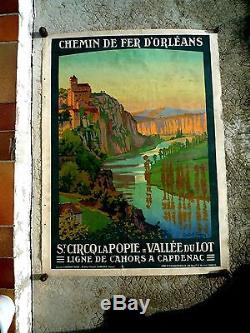 Affiche 1914 Chemins De Fer D Orleans