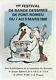 Affiche 1er Festival Bd Font-romeu 1980 Reiser Ski Rivesaltes Bonhomme De Neige