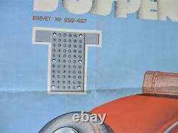 AFFICHE ANCIENNE 1920/3O AUTOMOBILE Suspension ART DECO. Original-vintage