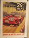 Affiche Ancienne 24h Du Mans Ferrari 1961