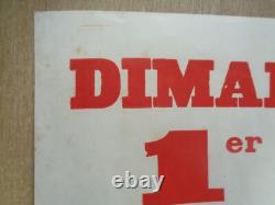 AFFICHE ANCIENNE ACROBATIE AERIENNE Lesparre LUCIEN CAVÉ Aviation vintage poster