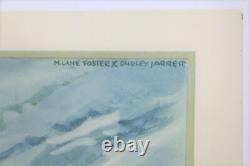 AFFICHE ANCIENNE ANGLAISE 1931 PECHEURS M. LANE FOSTER & DUDLEY JARRETT sardine