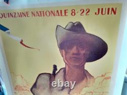 AFFICHE ANCIENNE Aide aux combattants d'Indochine