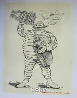 AFFICHE ANCIENNE BIB BIBBENDUM PNEU MICHELIN MAN LONDON HOUSE CONRAN car auto