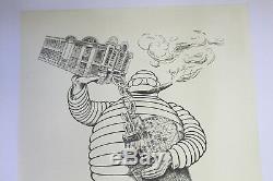 AFFICHE ANCIENNE BIB BIBBENDUM PNEU MICHELIN MAN LONDON HOUSE CONRAN car auto