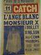Affiche Ancienne Catch L'ange Blanc 1959 Palais De La Mutualite 60x40 Cm Combat