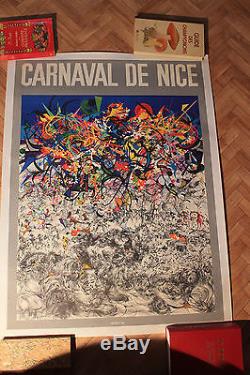 Affiche Ancienne Originale Carnaval De Nice Par Moretti