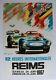Affiche Ancienne Originale Grand Prix Reims Gueux 1967 Signée Beligond Nart Ford
