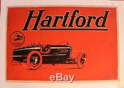 AFFICHE ANCIENNE ORIGINALE HARTFORD AMILCAR Alexis KOW cyclecar Shock absorber