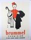 Affiche Ancienne Originale Litho Ren&eacute; Gruau Brummel Chemisier Avignon Groom 1950