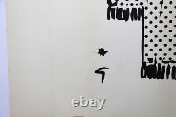 AFFICHE ANCIENNE ORIGINALE LITHO René GRUAU BRUMMEL CHEMISIER AVIGNON GROOM 1950