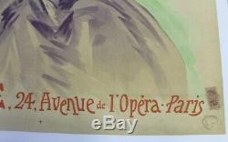 AFFICHE ANCIENNE ORIGINALE PARFUM Femmes de France VIVILLE nov 1897 PAL Opéra