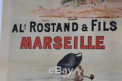 AFFICHE ANCIENNE SAVON LE NATUREL MARSEILLE ROSTAND La SCAD L'OREAL soap poster