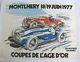 Affiche Automobile Circuit Linas Monthlery 1977 Coupe âge D'or Alfa Romeo Talbot