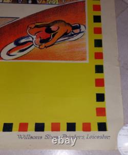 AFFICHE Ancienne 102x76 -CARNIVAL FUN FAIR FETE FORRAINE ANGLAISE CIRQUE 1930