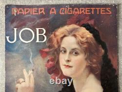 AFFICHE BELLE ÉPOQUE ART NOUVEAU JOB PAPIER À CIGARETTES. PAUL GERVAIS v. 1900