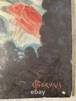 AFFICHE BELLE ÉPOQUE ART NOUVEAU JOB PAPIER À CIGARETTES. PAUL GERVAIS v. 1900