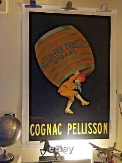 AFFICHE COGNAC PELISSON lithographie Originale de CAPPIELLO 1917 MEDIUM SIZE