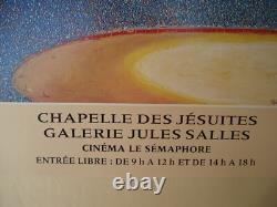 AFFICHE EXPO DUBOUT A NÎMES 1987 EO 117 x 157 ENTOILEE