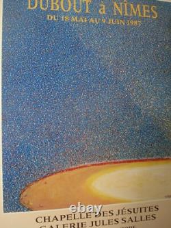 AFFICHE EXPO DUBOUT A NÎMES 1987 EO 117 x 157 ENTOILEE
