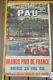Affiche Grand Prix Automobile De Pau 1965 Affiche Originale, Pas Une Reproducti