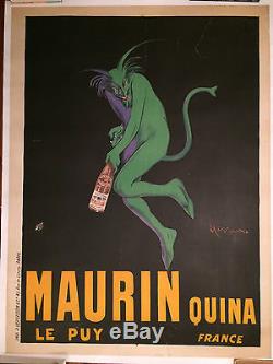 Affiche Maurin Quina Leonetto Cappiello Entoille 1906 Orignal