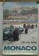 Affiche Originale Ancienne Grand Prix Automobile Monaco Monte Carlo 1966 Turner