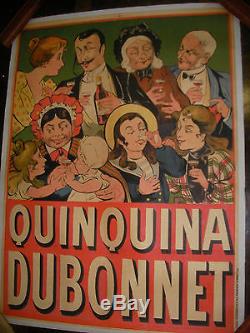 Affiche Originale Ancienne Quinquina Dubonnet