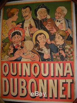 Affiche Originale Ancienne Quinquina Dubonnet
