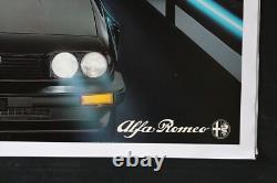 AFFICHE ORIGINALE CONCESSION ALFA ROMEO GTV 2.0 ALFETTA tunel