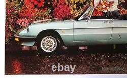 AFFICHE ORIGINALE CONCESSION ALFA ROMEO SPIDER 3 DUETTO 1982 1990 fleuriste