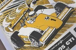 AFFICHE ORIGINALE COURSE automobile PEUGEOT 250 GTI ALSACE SEWEN LAC D'ALFED 84