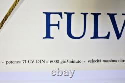 AFFICHE ORIGINALE ITALIENNE GARAGE CONCESSION LANCIA FULVIA 1963 1972 Arbalète