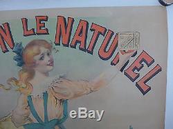 AFFICHE ORIGINALE LITHOGRAPHIQUE c 1900 SAVON LE NATUREL par PAL entoilée BE