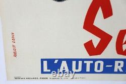 AFFICHE ORIGINALE RADIOMATIC autoradio radio 1957 GM Général Motors DREAM CARS