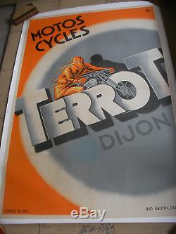 Affiche Originale Terrot Motos Cycles