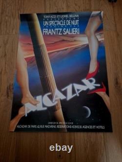 AFFICHE ORIGINALE THIERRY FLAMAND ALCAZAR de PARIS FRANCIS SALIERI 45,5/60cm