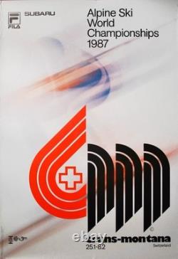AFFICHE POSTER Crans Montana