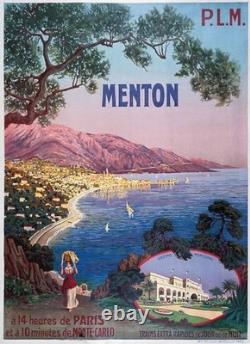 AFFICHE POSTER. Menton